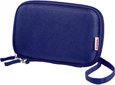 Funda disco duro - HAMA 095546PC, 2.5" HDD, Universal, Material EVA, Repelente al agua, Azul