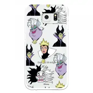 Funda Para Samsung Galaxy S6 Edge Oficial De Disney Villanas Patrón - Villanas Disney
