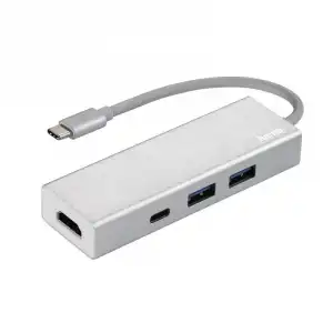Hama Hub USB-3.1Type-C con HDMI Aluminio