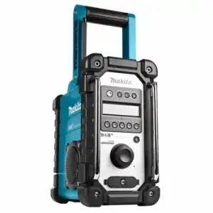 Makita Radio De Construcción Sin Baterías Ni Cargador Azul Y Negro Makita