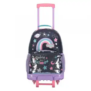 Mochila Escolar Totto Grande Ruedas Shainy Multicolor Multicolor