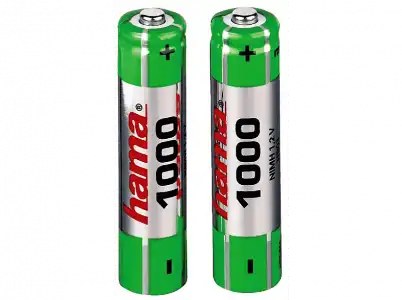 Pilas AAA - Hama, 1000 mAh, Batería NiMH, 1.2V, Recargables