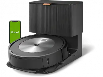 Robot aspirador - iRobot® Roomba® j7+, Dirt Detect™, Clean Base®, PrecisionVision , Negro