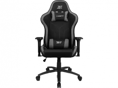 Silla gaming - Drift DR110,Tela, Reposabrazos 4D, Alta transpiración, Hasta 150 kg, Gris