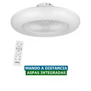 Ventilador De Techo Sin Aspas Noaton 11055w Callisto / 55cm / Con Luz Led Y Mando