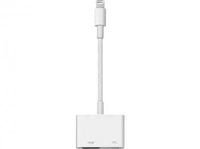 APPLE Cable adaptador Lightning a AV digital, Blanco