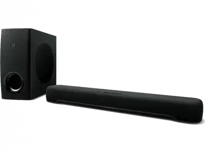 Barra de sonido - YAMAHA SR-C30A, Bluetooth, Subwoofer Inalámbrico, 90 W, Dolby Pro Logic II, Negro