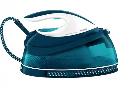 Centro de planchado - Philips GC7844/20, 2400 W, Golpe vapor 400 g/min, 6.5 bar, Suela SteamGlide, Verde