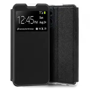 Cool Flip Cover Funda Negra para OPPO A17