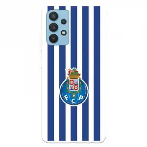 Funda Para Samsung Galaxy A32 4g Del Fútbol Club Oporto Escudo Rayas - Licencia Oficial Fútbol Club Oporto