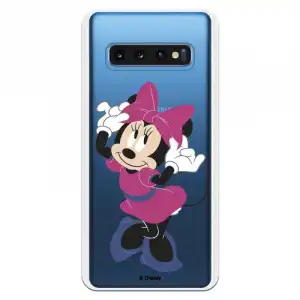 Funda Para Samsung Galaxy S10 Oficial De Disney Minnie Rosa - Clásicos Disney