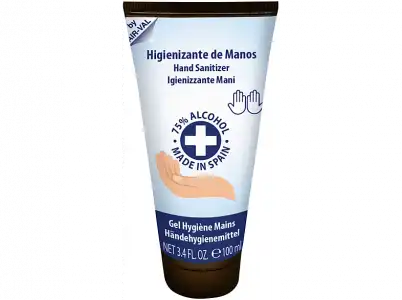 Gel higienizante manos - Air-Val 8792, 100 ml, Tubo, Previene la sequedad en las manos, Blanco