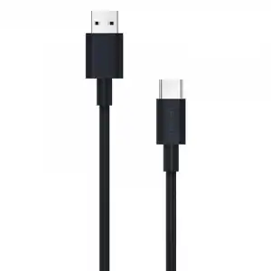 Nubbeh Borealis Cable USB-A a USB-C de Silicona Líquida 1.5m 3a 18W Negro