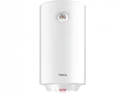 Termo eléctrico - Teka EWH 80 C, L, Vertical, Tanque esmaltado en Zafire, Termostato, Termómetro, Blanco