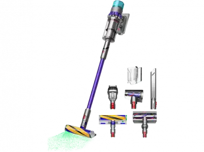 Aspirador escoba - Dyson Gen 5 Detect, Potencia 280 W, Con Filtro HEPA, 70 min, Láser, Níquel