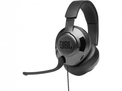 Auriculares gaming - JBL Quantum 200, De diadema, Con cable, Multiplataforma, Jack 3.5mm, Negro