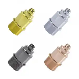 Efectoled Portalámparas Metalizado Design Para Bombillas Led E27 Negro