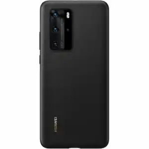 Funda Huawei Pu Para P40 Pro Negro Modelo 51993787 Nuevo