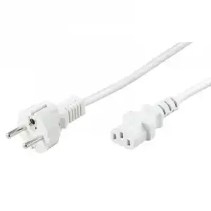 Goobay Cable de Alimentación para CPU Recto C13/C14 5m Blanco