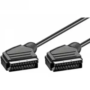 Goobay Cable Euroconector/Scart Macho a Macho 1.5m Negro