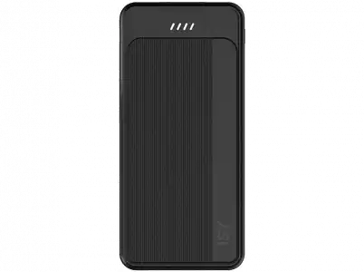 Powerbank - Isy IPP-10000-C-BK, 10000 mAh, 2.4 A, Control de carga, Micro USB, USB-C, Negro