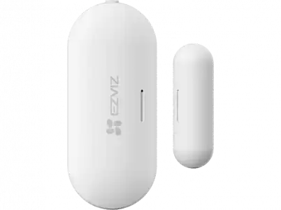 Sensor de apertura y cierre - Ezviz T2C, Puertas ventanas, Cinta adhesiva, Alarma antimanipulación, Blanco