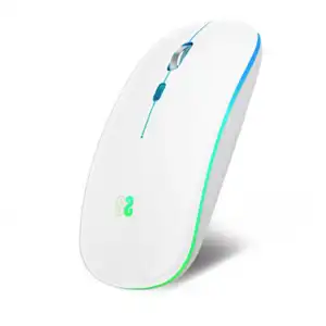 SUBBLIM - Ratón óptico Inalámbrico Led Dual Flat Mouse