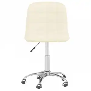 VidaXL Silla de Oficina Giratoria Crema