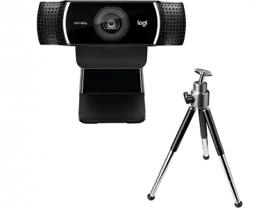 Webcam - Logitech C922 Pro Stream, Full HD, Trípode, Tecnología Personify, Resolución FullHD, Micrófonos omnidireccionales