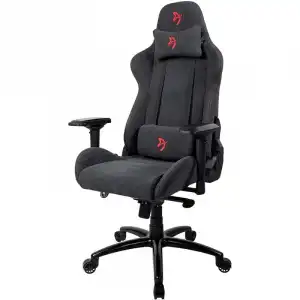 Arozzi Verona Signature Soft Fabric Silla Gaming con Logo Rojo Negra