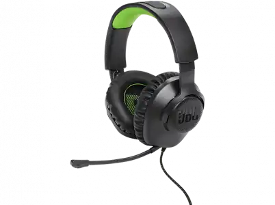 Auriculares gaming - JBL JBLQ100XBLKGRN, Con cable, Negro y Verde