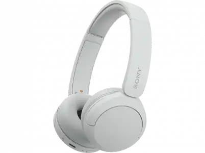 Auriculares inalámbricos - Sony WH-CH520, Bluetooth, 50 horas de autonomía, Carga rápida, 360 Audio, Conexión multipunto, Casco estilo diadema, Blanco