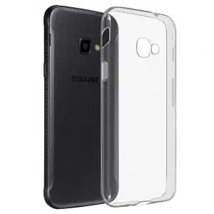 Avizar Funda Protectora de Silicona Flexible Antihuellas Semitransparente para Samsung Galaxy Xcover 4