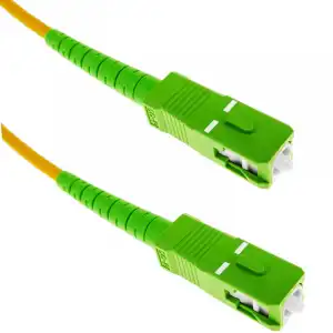 BeMatik Cable de Fibra Óptica SC/APC a SC/APC Monomodo SMF SX OS2 Simplex 9/125 30m