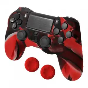 Blackfire Gamer Dual Kit 2 Fundas Silicona + 4 Grips para PS4