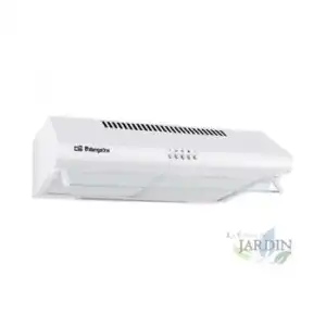 Campana Standard Blanca Orbegozo. 2 Motores De 60 W. 3 Niveles De Potencia. Clase Energética C. Ancho: 60 Cm