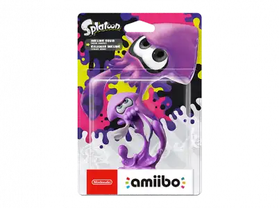 Figura - Nintendo amiibo Colección Splatoon: Calamar Inkling (Morado Neón)