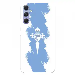 Funda Para Samsung Galaxy A34 5g Del Rc Celta Escudo Trazo Azul - Licencia Oficial Rc Celta