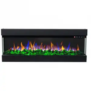 Glow Fire Insert 36 Chimenea Electrica De Pared 1600w Mando Distancia