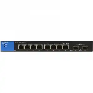 Linksys LGS310C-EU Switch Gigabit Gestionado 8 Puertos + 2 Puertos SPF Gigabit