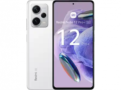 Móvil - Xiaomi Redmi Note 12 Pro + 5G, Blanco, 256 GB, 8 GB RAM, 6.67" AMOLED FHD+ 120Hz, MediaTek Dimensity 1080 2,6 Ghz, 5000 mAh, Android