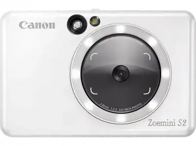 Cámara instantánea - Canon Zoemini S2, 8 megapíxeles, Bluetooth, Tecnología Zink, Sensor automático, Blanco