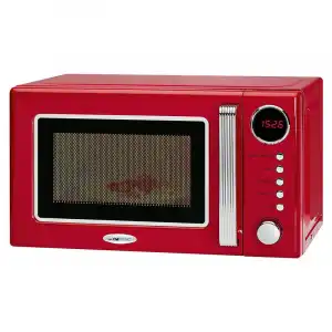 Clatronic MWG 790 Rock&Retro Microondas con Grill 20L 700W Rojo