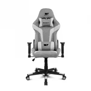 Drift DR90 Silla Gaming de Tela Gris/Blanca