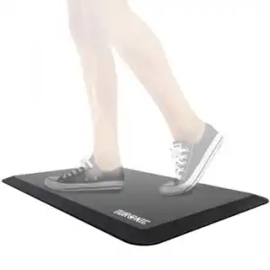 Duronic Dm-mat1 Alfombra De Goma Suelo Antifatiga Ergonómica Reposapiés De Oficina, Suave Y Mullido Para Evitar Dolores De Rodilla, Piernas Y Pies En