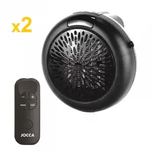 Jocca SE0560 Pack 2 Mini Calefactores sin Cable 600W