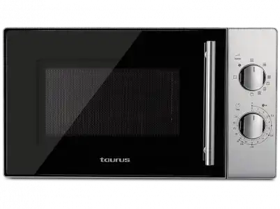 Microondas - Taurus Luxus Grill, 700W, 20 L, 5 potencias, 3 posiciones, Inox