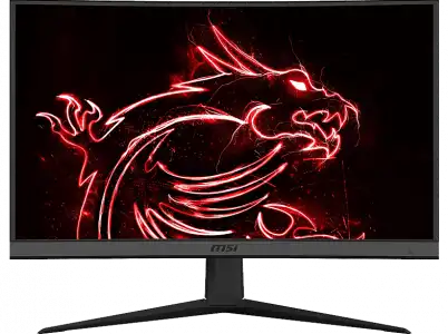 Monitor gaming - MSI G24C6 E2, 23.6" FHD, VA, Curvo, 180 Hz, 1ms, Visión nocturna, Negro