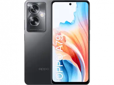 Móvil - Oppo A79, Negro, 256 GB, 8GB, 6.72" FHD+, MediaTek Dimensity 6020, 5000 mAh, Android