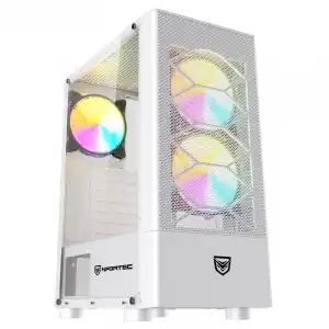 Nfortec Caelum White RGB Cristal Templado USB 3.0